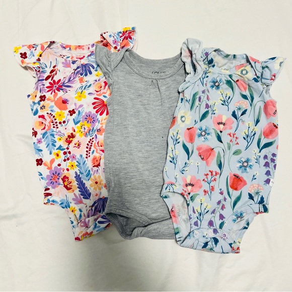 loulou lollipop Other - Bundle of Baby short sleeves bodysuits (3x) - 0-3 months